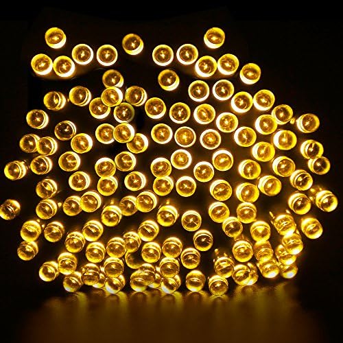 Liferit Christmas String Lights Solar Powered Fairy String Light for Christmas,Pario,Outdoors,Gardens,Wedding,Party 200 LED Warm White