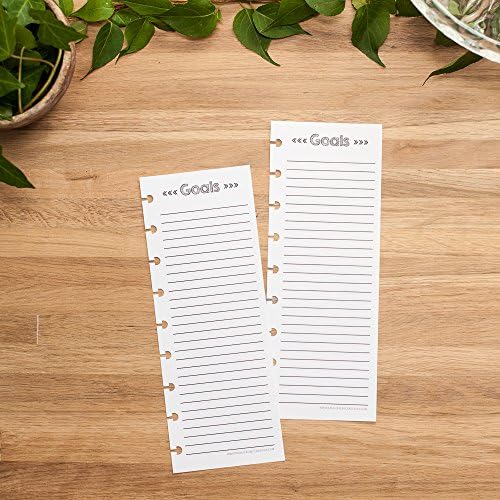 Goals Insert for the Happy Planner, Classic Half Sheet