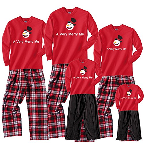 A Very Merry Me Christmas Snowman Long Sleeve Clothing Set; Choose Adult or Kids