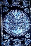 Tapestry ~ Dark Blue Butterfly Tapestry ~ Appx 82x54