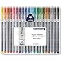 Staedtler Triplus Fineliner 334 SB20 Desktop Box - 20 Assorted Colours