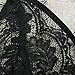 JUNKE Women Translucent Sheer Lace Strap Camisole Bra Bustier Underwear (S)