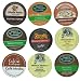 18 Pack - Limited Edition Fall Flavors Coffee Variety Pack WITH Caramel Apple Pie of K-Cups for Keurig Brewers - Pumpkin Spice, Butter Toffee, Cinnamon, French Vanilla, Mocha, Cappuccino and Hazelnut flavored- from Timothy's, Gloria Jeans, Donut House Collection, Van Houtte