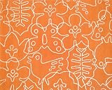 notNeutral Season Rug, White/Persimmon Orange, 4-Feet by 5-Feet
