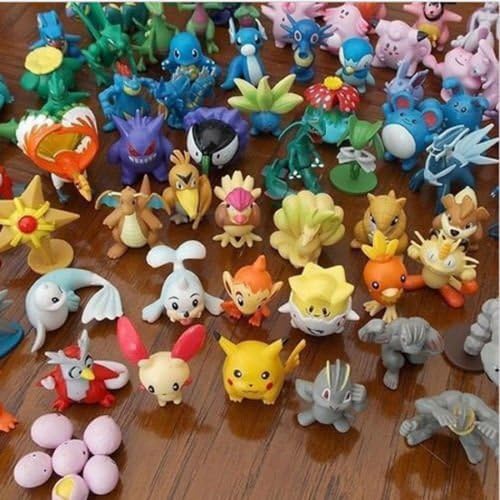 Lots 72pcs Pokemon Action Figures 2-3cm Pokemon Pikachu Monster Mini Plastic Figures Small Size Gift Multicolor