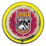 Loyola University Chicago 14-in. Neon Wall Clock