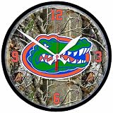NCAA Florida Gators Round Realtree Clock