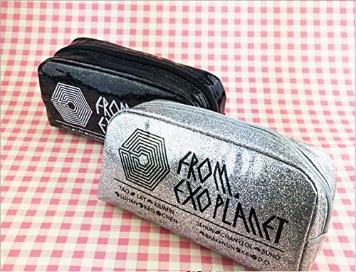 iThings J 1 PCS EXO Pencil Case Make up Bag Hand Bag(Black)