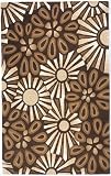 Rug Republic Botanica Rug, Brown, 3'6 x 5'6