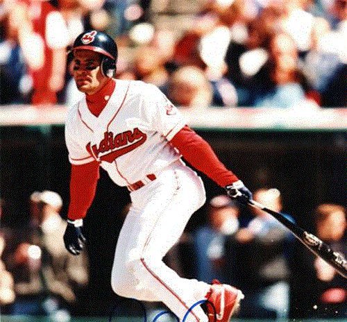 Autographed/Hand Signed 8x10 Photo Omar Vizquel Cleveland Indians