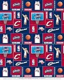 NBA Cleveland Cavaliers Basketball Print Fleece Fabric by the yard Amazon.com