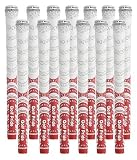 13 Piece Set - Golf Pride - New Decade Multi-Compound WhiteOut Grips Red