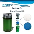HQRP Fine and Coarse Media Filter Pads (3+2) Compatible with Eheim Classic 600/2217