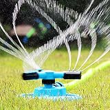 Lawn Sprinklers: Premium Quality, Durable Rotary Three Arm Water Sprinkler by Careful Gardener