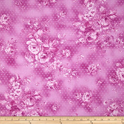 Zoey Christine Morning Dew Wild Orchid Fabric