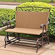 International Caravan Valencia Wicker Double Glider