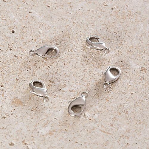 Hobium 5 Pieces Steel Trigger Clips, 1 cm : 0.39", Silver Color