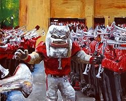 Georgia Painting - Dawg Walk