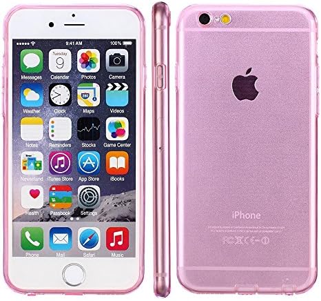iPhone 6 Plus / 6s Plus Case, Dust proof, Cover Colorful Clear Shell Slim Case Translucent Impact Resistant Flexible TPU Soft Bumper Protective Skin for iPhone 6 Plus / 6s Plus 5.5 inch (Rose)