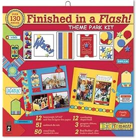 Finished In A Flash Page Kit 12"X12"-Theme Park