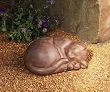 Pack of 4 Slumbering Kitty Cat Outdoor Garden Statues