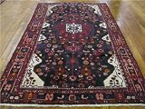 4'10 x 9'1 Navy Blue Persian Hand Knotted Wool Nahavand Rug