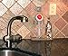 No-Suction-Cup Kitchen Sink Sponge Holder by StickerNizer, Mounted with Anti-microbial and Water-resistant Removable Adhesive Sticker, Solid 18/8 Stainless Steel (4 mm in Diameter)
