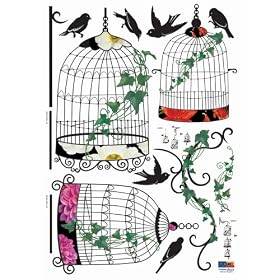 Easy Instant Decoration Wall Sticker Decal - Hanging Black Steel Atrium