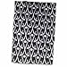 3D Rose White Hockey Sticks On Black TWL_35276_1 Towel, 15