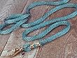 Hamilton Extra Heavy Poly Rope Lead with Bolt Snap, Blue Confetti Weave, 5/8" Thick x 10' Long