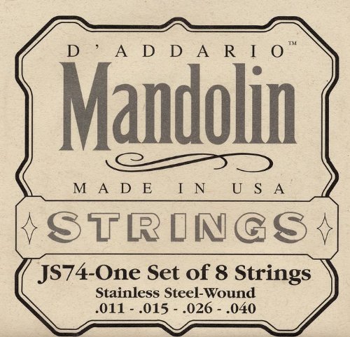 D'Addario JS74 Mandolin Strings, Stainless Steel  Picture