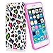 iPhone 6 Plus Case, Style4U iPhone 6 Plus Colorful Leopard Slim Fit Hybrid Armor Case for Apple iPhone 6 Plus 5.5-inch with 1 Stylus and 1 HD Clear Screen Protector [Leopard Hot Pink]