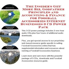 The Insider's Get More Biz, Godfather Principles and Accounting & Finance for Foosball Accessories Internet Businesses 3 CD Power Pack
