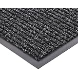 NoTrax 109 Brush Step Entrance Mat, for Lobbies and Indoor Entranceways, 2' Width x 3' Length x 3/8" Thickness, Charcoal