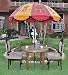 Lalhaveli Outdoor Embroidered Cotton Sun Protection Umbrella 52 X 72 Inches RS.10560.00