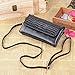Gottowin Women's Leather Purse Wallet Clutch Handbag Cross-body Bag Organizer w/ Wrist Strap +Card Holder (9-Inch,fit iPhone 6 Plus, Black)