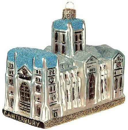 Canterbury Cathedral Polish Glass Christmas Ornament