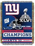 NFL New York Giants 48-Inch-by-60-Inch Super Bowl XLVI Champions Acrylic Tapestry
