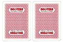 1 Deck Hooters Casino Playing Cards Used In Real Casino - Free Bounty Button Kit