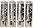 Moonrays 97125 Rechargeable NiCd AA Batteries for Solar-Powered Lights, 4 Pack