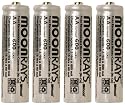 CCI Moonrays 97125 Rechargeable NiCd AA Batteries for Solar Powered Units, AA, 4-Pack