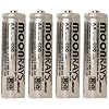 Moonrays 97125 Rechargeable NiCd AA Batteries for Solar-Powered Lights, 4-Pack