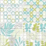 Brewster Wall Pops WPE99030 Peel & Stick Habitat 4 Piece Calendar Set with Marker