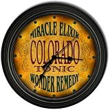 Colorado 's Tonic Wonder Remedy Black Cascading Pub Style Wall Clock