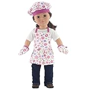 18 Inch Doll Apron Set