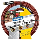 Colorite Farm Hose WC7358050 Professional 5/8-Inch x 50-Foot Red Garden Hose