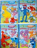 Sesame Street Coloring & Activity Book (Set of 4 Books)