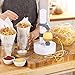 LOHOME Electric Potato Peeler [2 Extra Blades] - Automatic Rotating Fruits & Vegetables Cutter Apple Paring Machine - Kitchen Peeling Tool