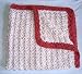 "Strawberry Ice Cream"- Handmade Organic Cotton Baby Blanket