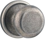 Doorknobs & Lock Sets: Kwikset 720H-502 RCAL RCS Rustic Pewter Hancock Passage Knob